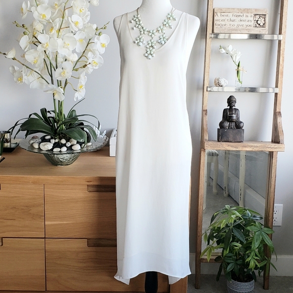 BCBG Max Azria white slip dress - Picture 3 of 11